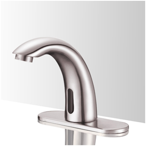 Lano Touchless Bathroom Commercial Automatic Faucet Brushed Nickel Finish